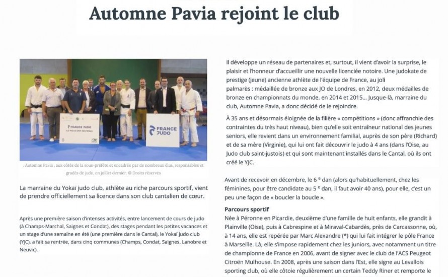 PRESSE - Automne PAVIA